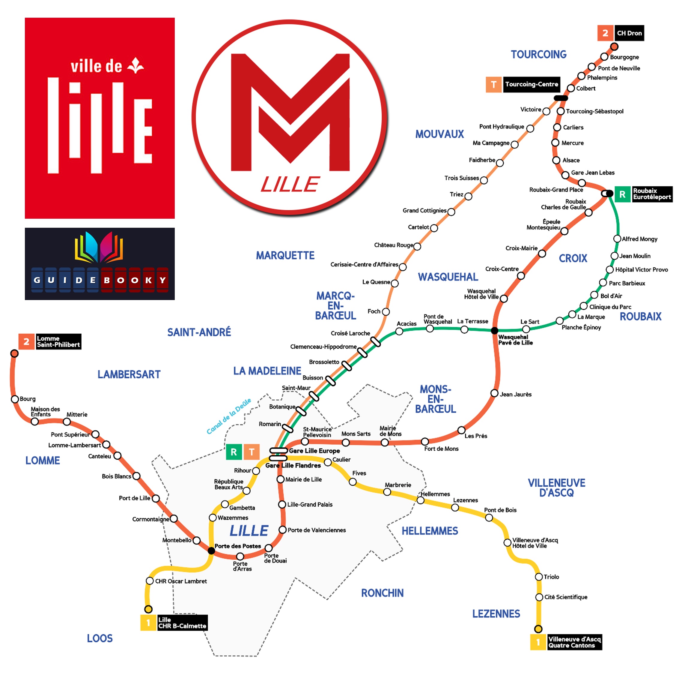 plan métro lille